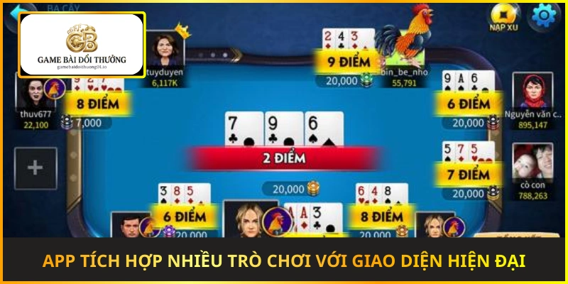 App tích hợp nhiều trò chơi truyền thống với giao diện hiện đại