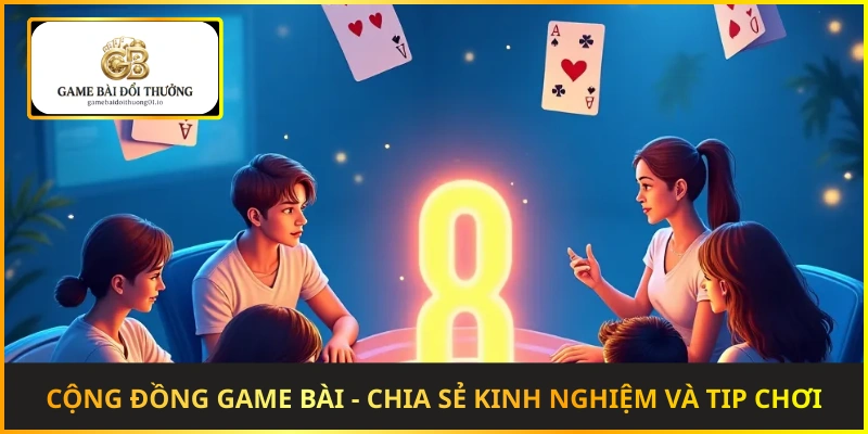 Cộng đồng game bài là nơi chia sẻ kinh nghiệm và tip chơi hiệu quả